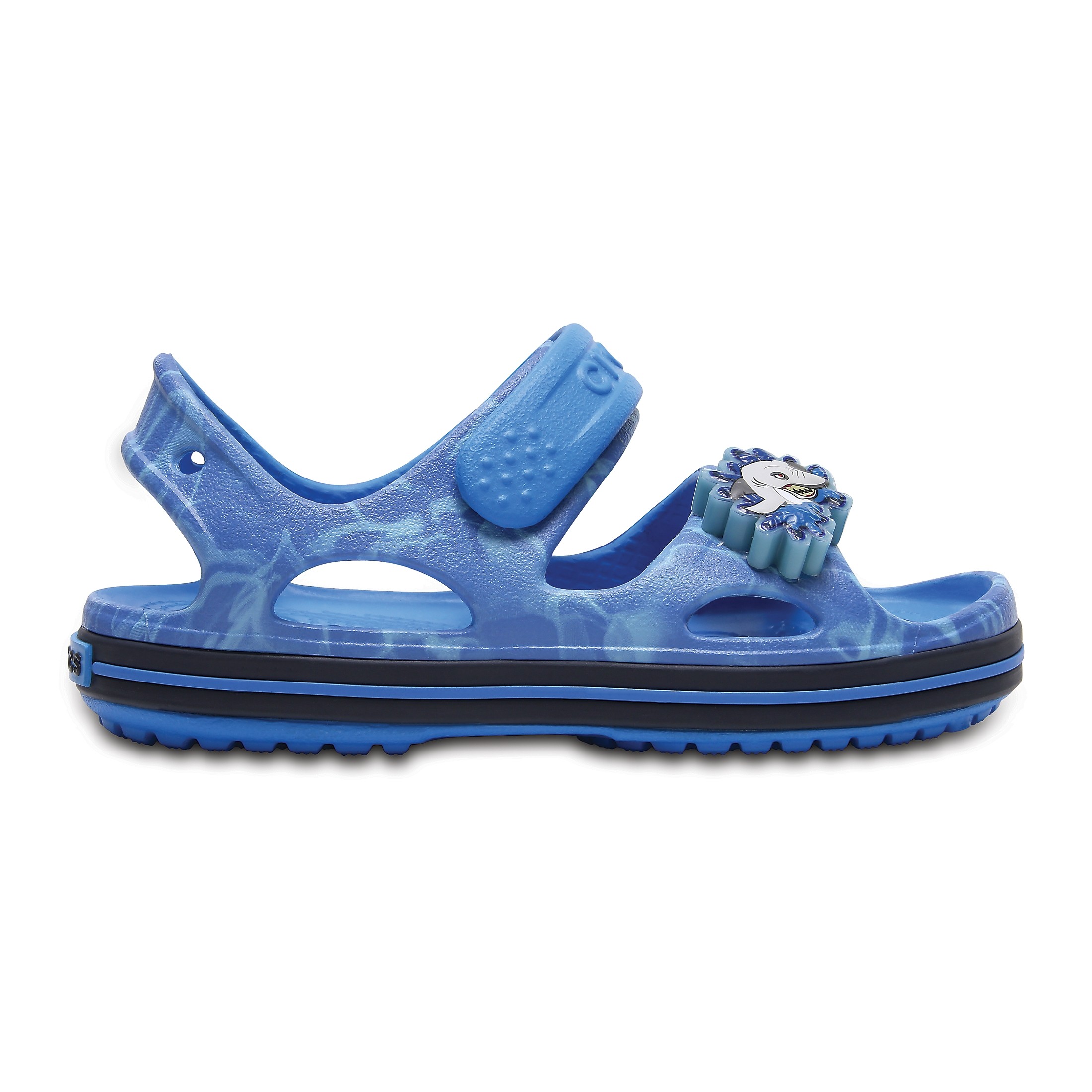 Sandale Crocs Crocband II LED Sandal Albastru - Cerulean Blue - imagine 5